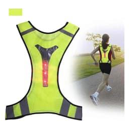 High Visibility Reflective Vest Security Running Vest Cycle Equipment Night Work Tops Chaleco Reflectante Veiligheids Hesje Led