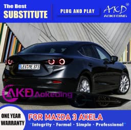 AKD Tail Lamp for Mazda 3 Axela Sedan LED Tail Light 2014-2018 Axela Sedan Rear Fog Brake Turn Signal Automotive Accessories