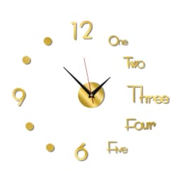 3D Wall Clock Mirror Wall Stickers Creative DIY Wall Clocks Removable Art Decal Sticker Clock Wall Decor for Home Office Room