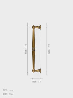 Traditional Vintage Antique Yellow Bronze Cabinet Handles Kitchen Cupboard Pulls Drawer Knobs Kitchen door handles and knobs