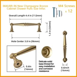 Traditional Vintage Antique Yellow Bronze Cabinet Handles Kitchen Cupboard Pulls Drawer Knobs Kitchen door handles and knobs