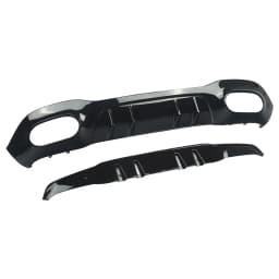 Rear Diffuser Lip For Mercedes Benz W177 A35 AMG Line Style 2018+ Back Bumper Spoiler Splitter With Exhaust Pipe Tips A200 A180