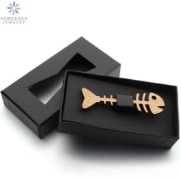 SOMESOOR Bamboo Fish Bone Bowtie Real Wooden Engraved Hollow Out Carved Butterfly Necktie Fit Party Wedding Suit For Men Gifts