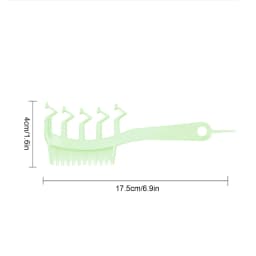 3 In 1 Hair Comb Z-Shaped Wide Tooth Teasing Combs Fine Tooth Detangling Knotty Hair Comb Hair Parting Pin Tail Comb