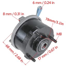 TDPRO Front BRAKE DRUM HUB for Taotao ATV 110cc 125cc 6" & 7" Tire Wheels