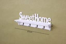 1Pc Carved Hollow Wood Wall Hanging Rack Shelf Shelve Holder Storage Home Decor Storage Holders & Racks