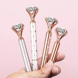 1.0mm Metal Nib Rhinestone Pen Ball Point Pen Crystal Diamond Ballpoint Pen Bling Metal Pen Office Supplies Student Stationery