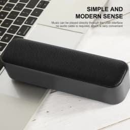 Computer Speakers Wired Speakers USB Powered Soundbar Stereo 3D Sound USB Power Long Time Play For PC Desktop Laptops Tablets