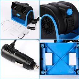 12/24V Portable Air Conditioning Cooling Fan Electric USB Car Fan 2 Speed Adjustable Strong Wind Air Circulator Fans