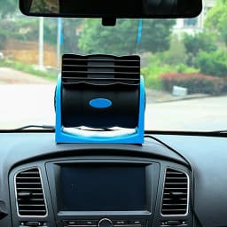12/24V Portable Air Conditioning Cooling Fan Electric USB Car Fan 2 Speed Adjustable Strong Wind Air Circulator Fans