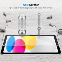 Screen Protector for iPad iPad 10th iPad Pro 2022 iPad 9.7 Air 5 2 3 4 10.9 10.5 2021 Pro 11 12.9 Mini 6 5, Tempered Glass Film