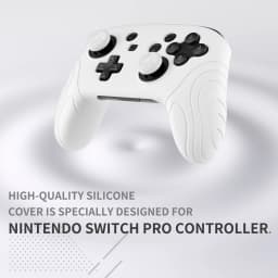 PlayVital Samurai Edition Ergonomic Silicone Skin Protective Case W/2 Thumb Grips for Nintendo Switch Pro Controller