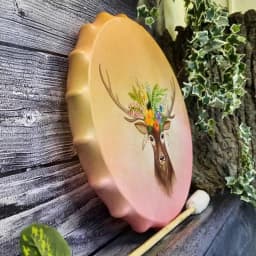 Shaman Drums For Adults Handmade Elk Drum Percussion Instrument Siberian Spirit Music Drums Hand Drum Set For Kids And Adults