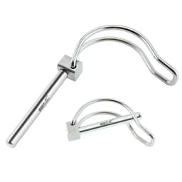 1Pcs Shaft Locking Pin D Shape 4.5/5/6/x45mm 316 Stainless Steel Safety Coupler Pin For Farm Trailers Lawn Hitches And Garden