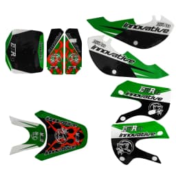 Racing Motorcy Plastic Fender Body Kits Decal Stickers Pit Bike For KAWASAKI KLX110 DRZ 110 KX65