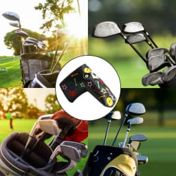 Golf Club Head Cover Golf Club Cover Protective Headcover Sleek Design Golf Accessories For Modern Straight Putters Half Circle