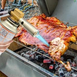 Portable Metal Flame Sprinkler BBQ Heating Ignition Adjustable Flame Camping Welding Torch Tools Home Cooking School BBQ
