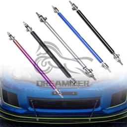 for Cadillac CT4 ATS Car Front Bumper Lip Body Kit Spoiler Canard Splitter Diffuser Protector Covers with Strut Rod Carbon Fiber