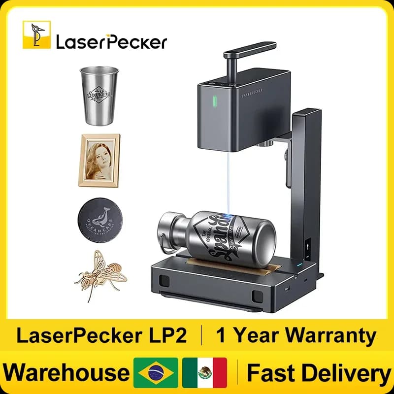 LaserPecker 2 Laser Engraver Portable Wood Engraving Machine DIY Logo Printer Wood Graver Art Making Laser Engraving Machine