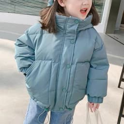 Children's Thick Padded Coat Winter Baby Boys Girls Cotton-padded Parka & Coats Thicken Warm Long Jackets Toddler Kids Outerwear