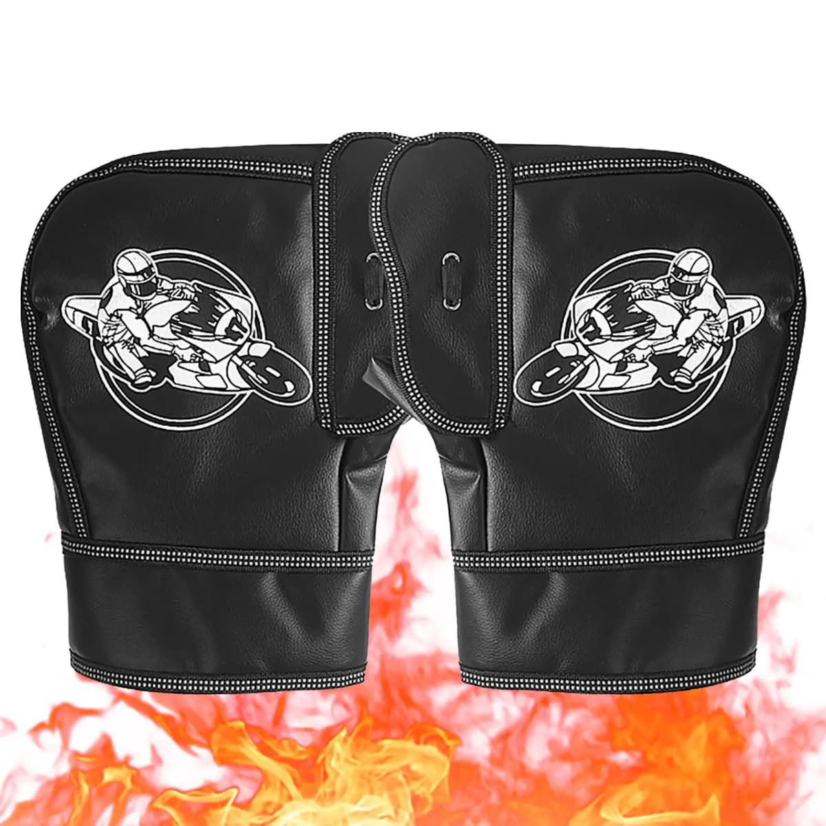 Motorcycle Handlebar Muffs Thickened Snowmobile Hand Warmers Waterproof Windproof Winter Warm Gloves Handlebar Muff For