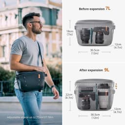 PGYTECH OneMo Sling Bag 7L 11L Crossbody Camera Bag For DSLR and Mirrorless Cameras, Photography Bag for Men and Women Newest