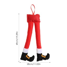 Elf Legs Christmas Tree Decorations Plush Santa Elf Leg Christmas Tree Ornament Stuffed Legs Stuck In Tree For Home Party