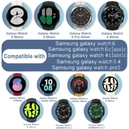 Silicone Strap for Samsung Galaxy Watch 7 40mm 44mm FE 6 Classic 47mm 43mm Bracelet Correa Galaxy Watch 5 pro 45mm/4/6 40mm 44mm