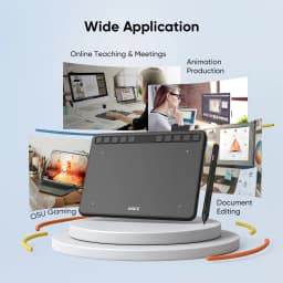 UGEE S640 Drawing Tablet 6.3 inch Graphics Tablet Tilt 60° Pen Tablet Digital Art Pad 8192 Level for OSU Android Windows Mac PC