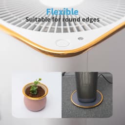 Art3d 20ft Outside Vinyl Corner Trim Peel and Stick for Tile and Wall Edges, Furniture Decoration Rose Gold