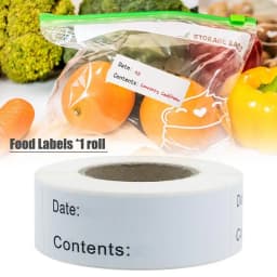 SelfAdhesive Removable Freezer Food Labels Easy Clean Leaves No Cooler Food Storage Freezer Sticker Plastic Paper