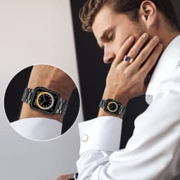 Stainless Steel Strap For Apple Watch Ultra4 Band 49mm Smart Watch Metal Bracelet iWatch 12 11 7 6 5 4 SE 8 45mm 38mm 40mm 44mm