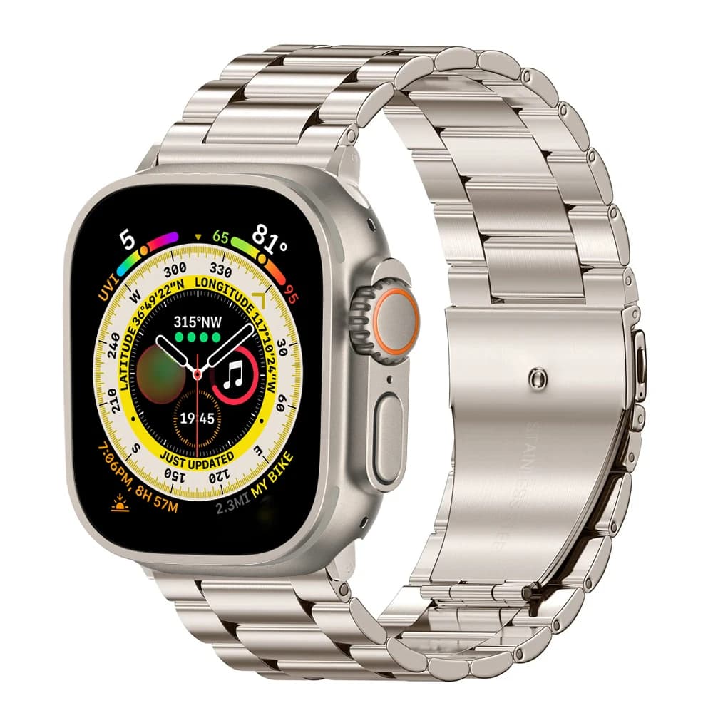 Stainless Steel Strap For Apple Watch Ultra4 Band 49mm Smart Watch Metal Bracelet iWatch 12 11 7 6 5 4 SE 8 45mm 38mm 40mm 44mm