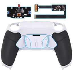 eXtremeRate Rubberized Grip Programable RISE4 Remap Kit for PS5 Controller BDM-010 & BDM-020, Board & Back Shell & Back Buttons