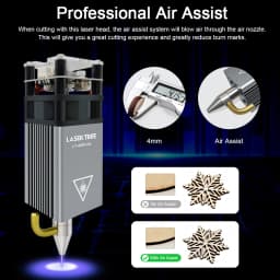 LASER TREE 4W 5W Optical Power Laser Head 450nm Blue Light TTL PWM Module For Laser Engraver Wood Cutting DIY Woodworking Tools