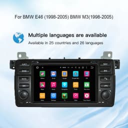 Hualingan Autoradio for BMW E46 Android wireless CarPlay E46 car head unit for BMW E46 7 "touch screen stereo upgrade no DVD
