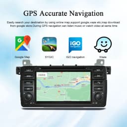 Hualingan Autoradio for BMW E46 Android wireless CarPlay E46 car head unit for BMW E46 7 "touch screen stereo upgrade no DVD