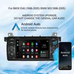 Hualingan Autoradio for BMW E46 Android wireless CarPlay E46 car head unit for BMW E46 7 "touch screen stereo upgrade no DVD