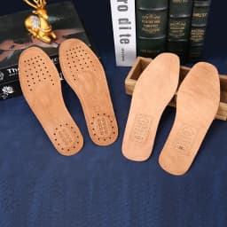 Genuine Leather Thickened Insoles Men Women Comfortable deodorant Sweat-Absorbing Breathable Cowhide Insoles Shoes Pads 36-45
