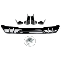For BMW G05 X5 M Sport Bumper Front and Rear Lip Diffuser X5 Splitter Rear Diffuser 2018-2022 Gloss Black Carbon Fiber Look