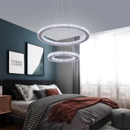 Led Crystal Ceiling Lamp Modern Pendant Light K9 Chandelier Triangle Chrome Plafonier Fixture Dining Living Room Decor Luminaire