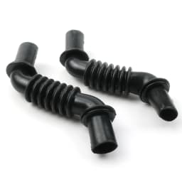 2PCS Power Window Door Jamb Wiring Boots Accordion Style Z 4" Long 3/4 Hole