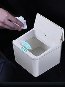 Self Sealing Trash Can 4L Trash Cans For Kitchen Touchless Bathroom Trash Can With Lid Automatic Motion Sensor Smart Trash Bin