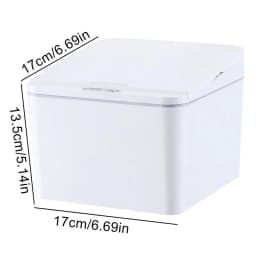 Self Sealing Trash Can 4L Trash Cans For Kitchen Touchless Bathroom Trash Can With Lid Automatic Motion Sensor Smart Trash Bin