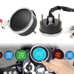Men Motorcycle Speedometer Speedometer Replacement Accessory Oil Gauge With Display Screen Portable Motorcycle Display Odometer