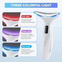 Neck Face Beauty Machine Lifting 3/7 Light Therapy Facial Massager Skin Tightening & Rejuvenation Wrinkle Double Chin Removal
