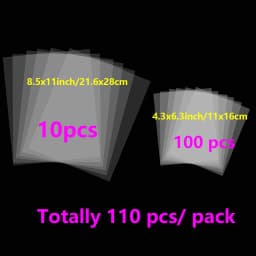 15-110pcs 0.125mm Thickness Heat Resistant Perfectly Clear Acetate Sheets For Hot Foiling Shaker Cards Making Bundle Deals