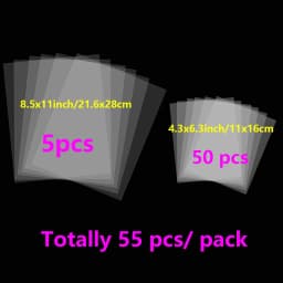 15-110pcs 0.125mm Thickness Heat Resistant Perfectly Clear Acetate Sheets For Hot Foiling Shaker Cards Making Bundle Deals