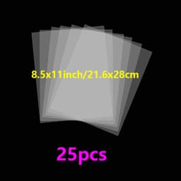 15-110pcs 0.125mm Thickness Heat Resistant Perfectly Clear Acetate Sheets For Hot Foiling Shaker Cards Making Bundle Deals