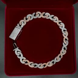 Aokaishen 20MM Baguette Choker Necklace for Men 8 Cuban Link Chain Micro Pave Cubic Zirconia Hip Hop Jewelry